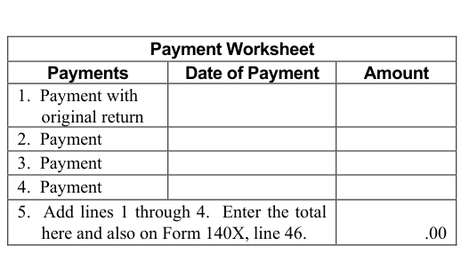 Table from the official PDF (page 10)