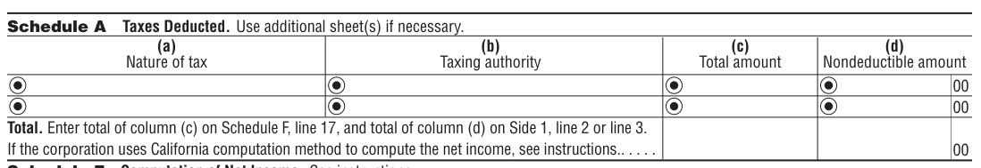 Table from the official PDF (page 4)