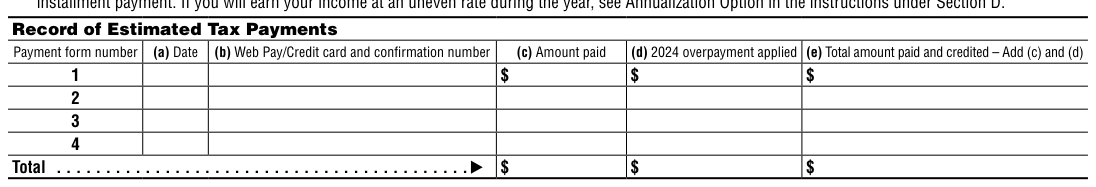 Table from the official PDF (page 3)