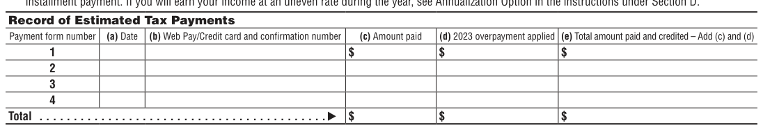 Table from the official PDF (page 3)