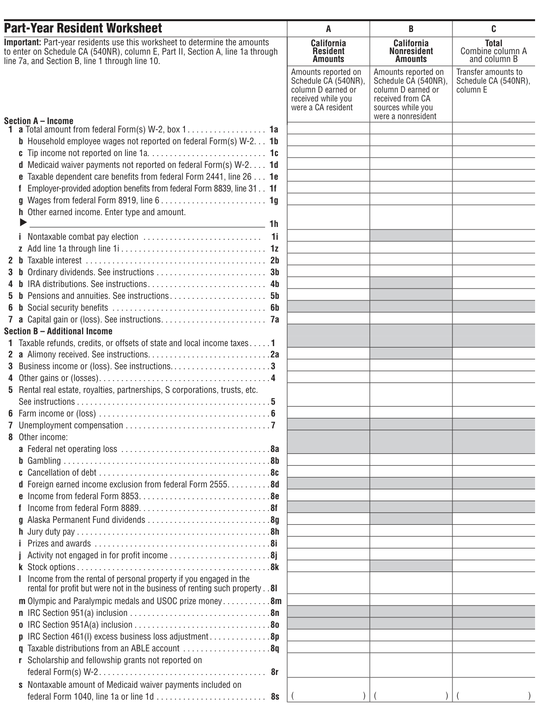 Table from the official PDF (page 68)