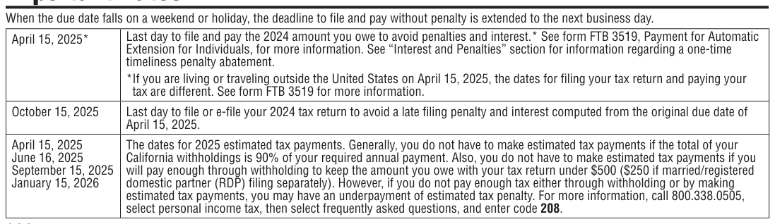 Table from the official PDF (page 3)