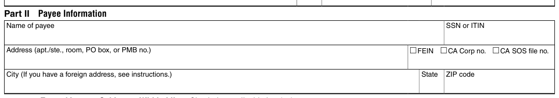 Table from the official PDF (page 1)