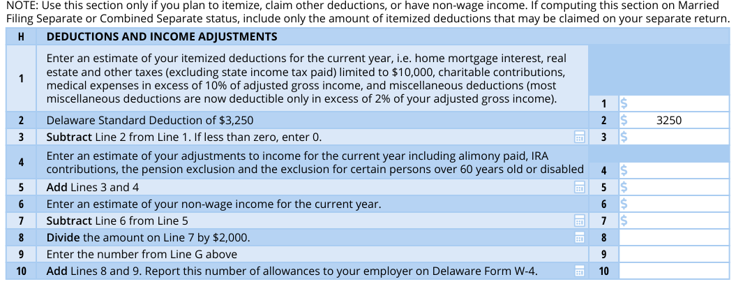 Table from the official PDF (page 2)