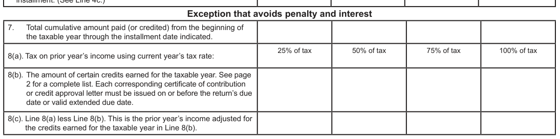 Table from the official PDF (page 1)