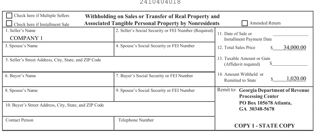 Table from the official PDF (page 23)