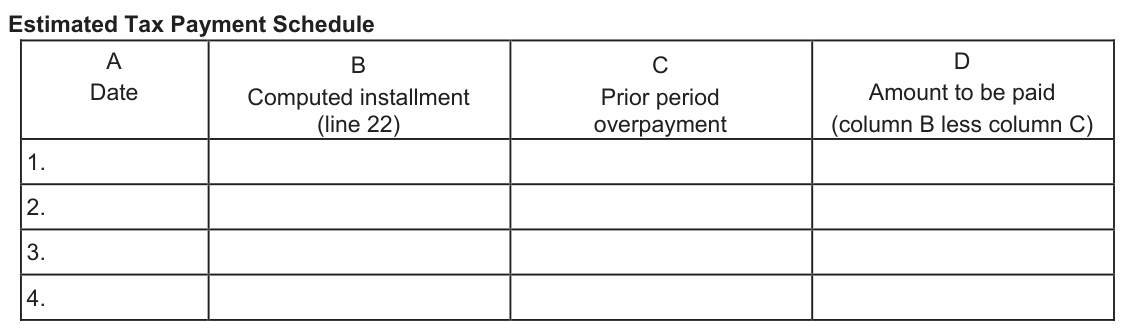 Table from the official PDF (page 2)