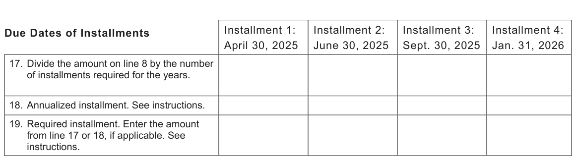 Table from the official PDF (page 2)