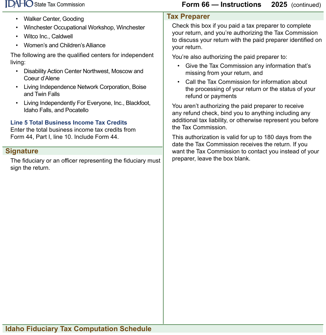 Table from the official PDF (page 13)