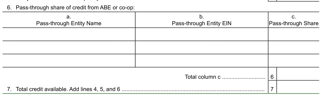 Table from the official PDF (page 1)