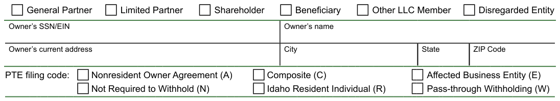 Table from the official PDF (page 1)