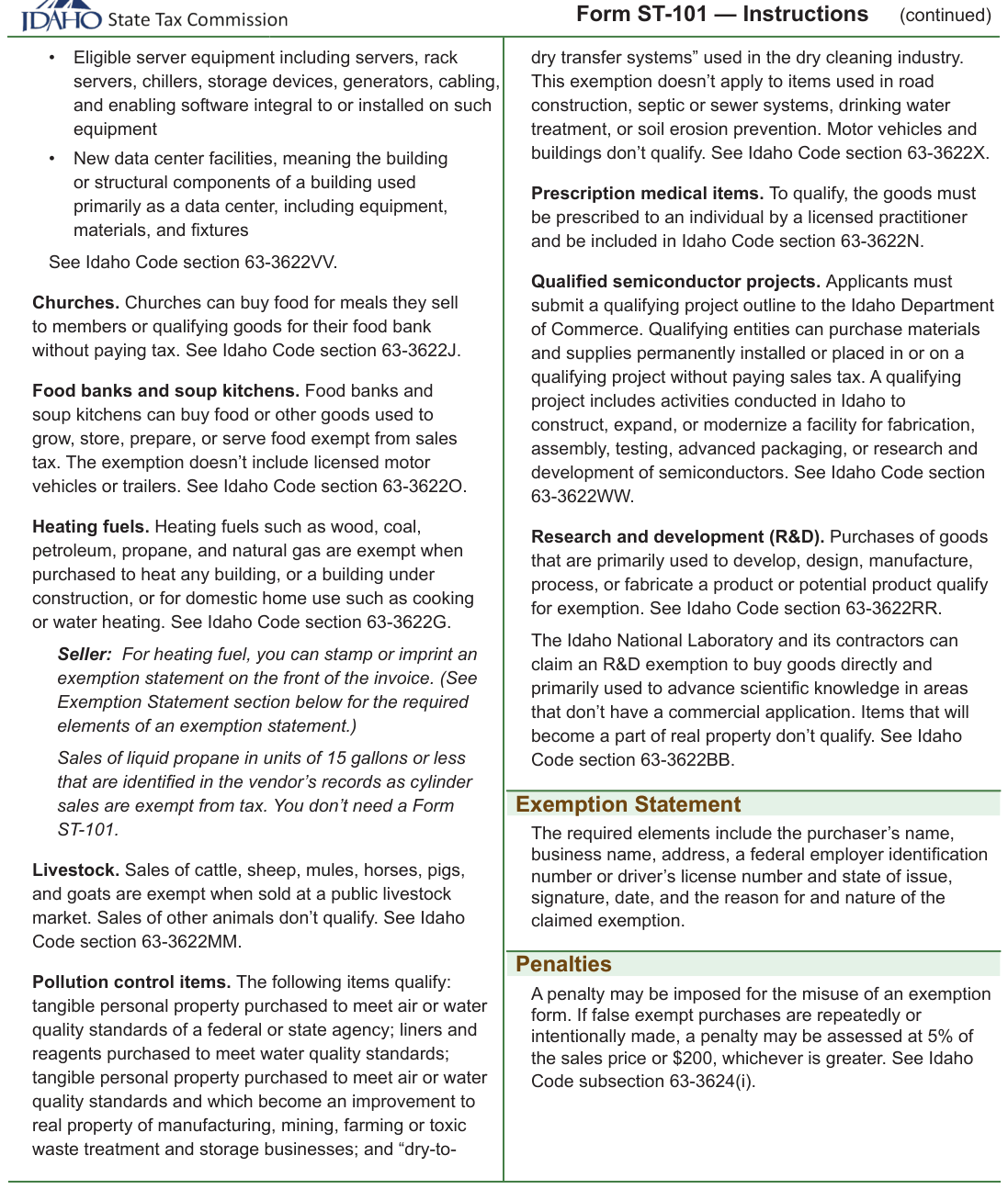 Table from the official PDF (page 4)