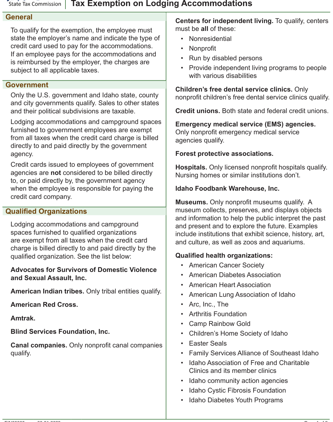 Table from the official PDF (page 2)
