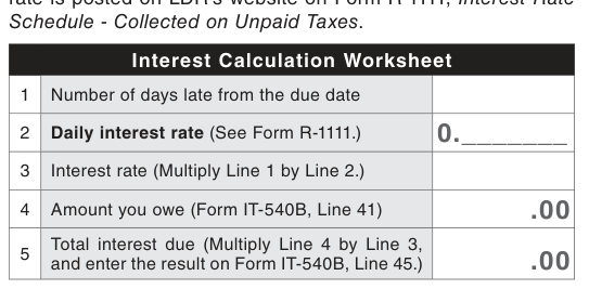 Table from the official PDF (page 20)