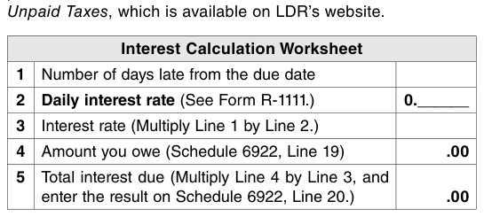 Table from the official PDF (page 14)