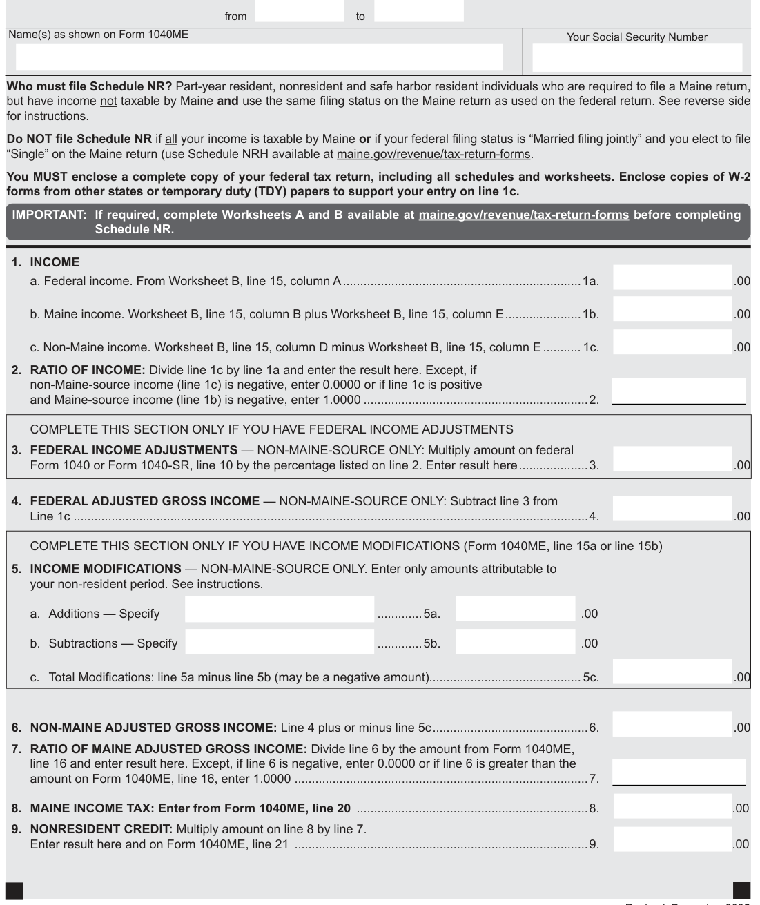 Table from the official PDF (page 1)