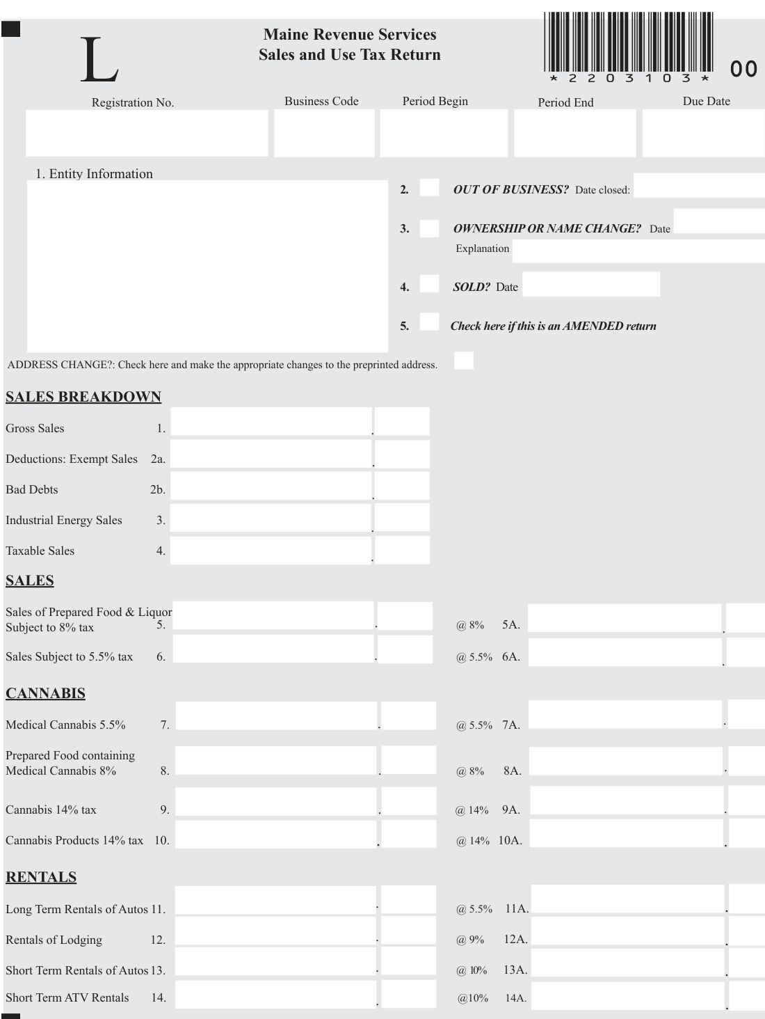 Table from the official PDF (page 1)