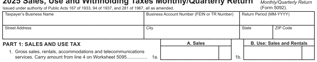 Table from the official PDF (page 1)