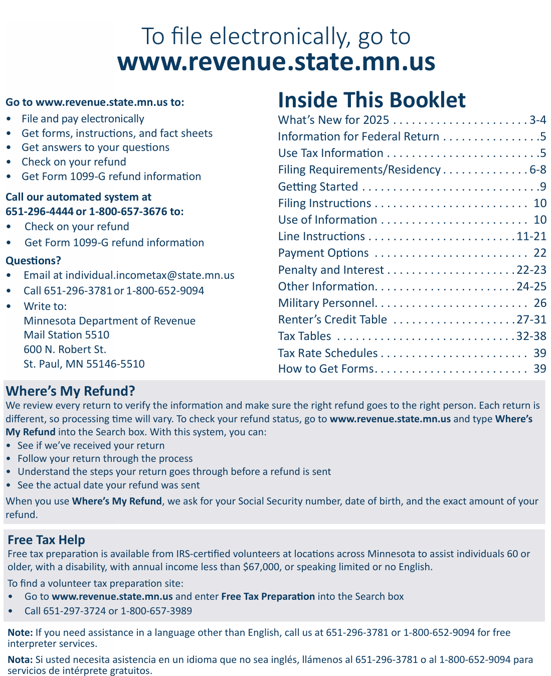 Table from the official PDF (page 2)