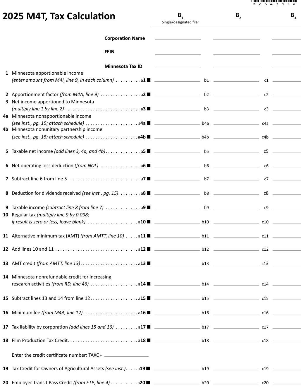 Table from the official PDF (page 6)