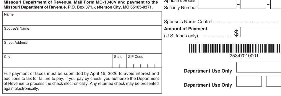 Table from the official PDF (page 15)