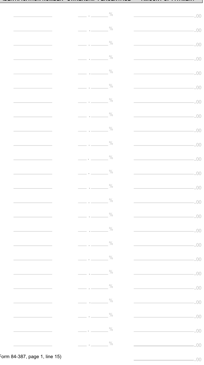 Table from the official PDF (page 2)