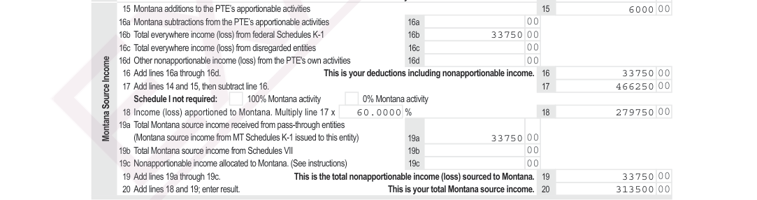 Table from the official PDF (page 20)