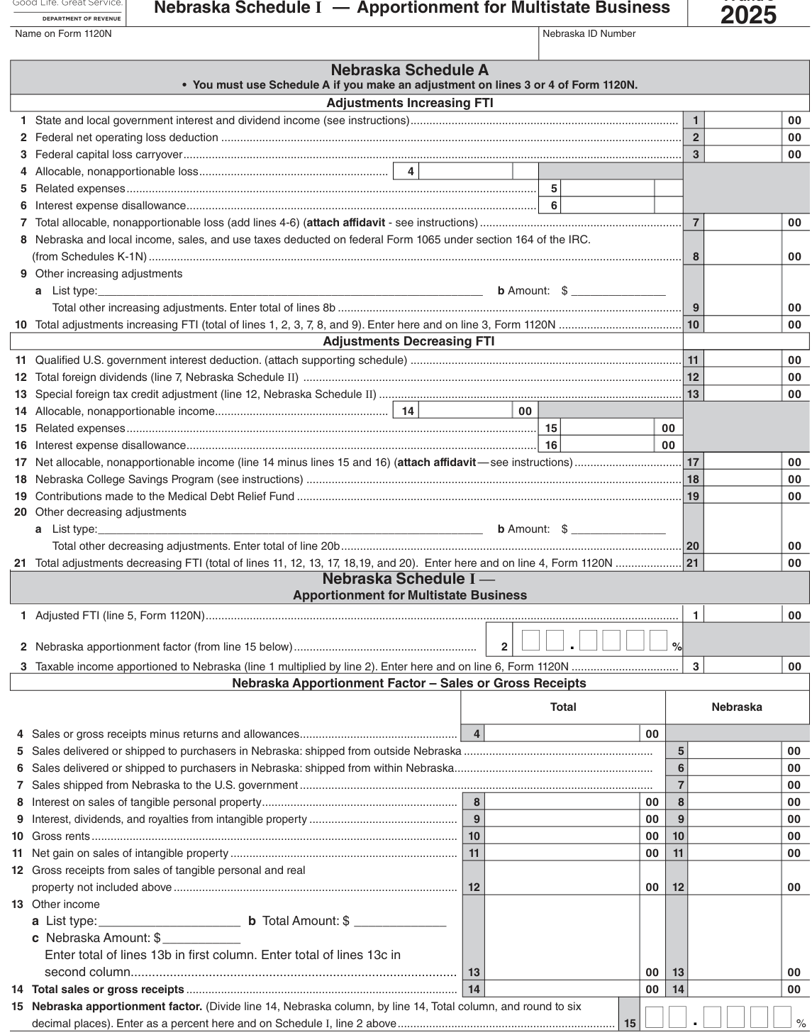 Table from the official PDF (page 24)