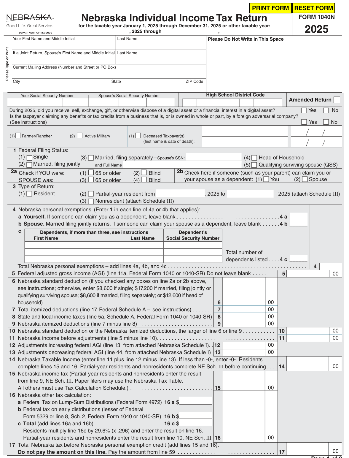 Table from the official PDF (page 34)