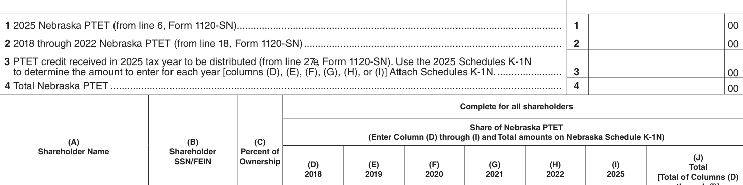 Table from the official PDF (page 26)