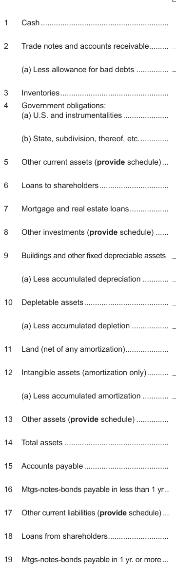 Table from the official PDF (page 19)