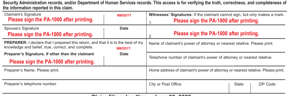 Table from the official PDF (page 16)