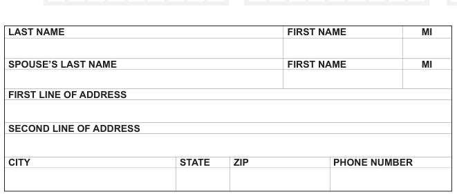 Table from the official PDF (page 1)