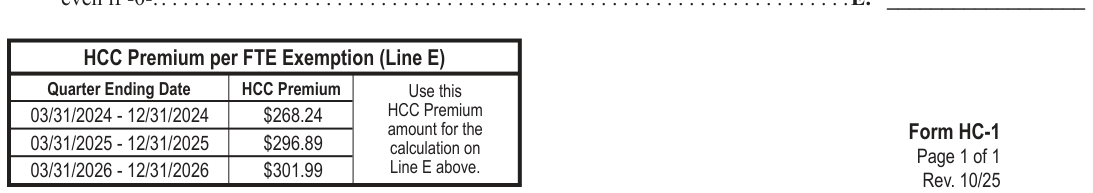 Table from the official PDF (page 1)