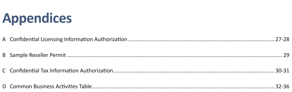 Table from the official PDF (page 30)