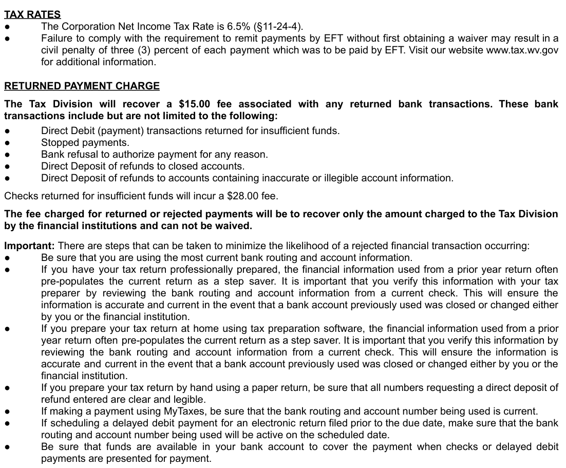 Table from the official PDF (page 2)