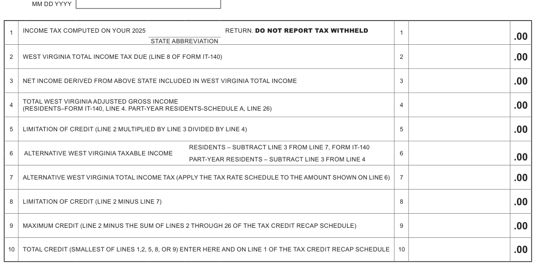 Table from the official PDF (page 16)
